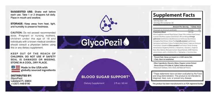Glycopezil official supplement bottle